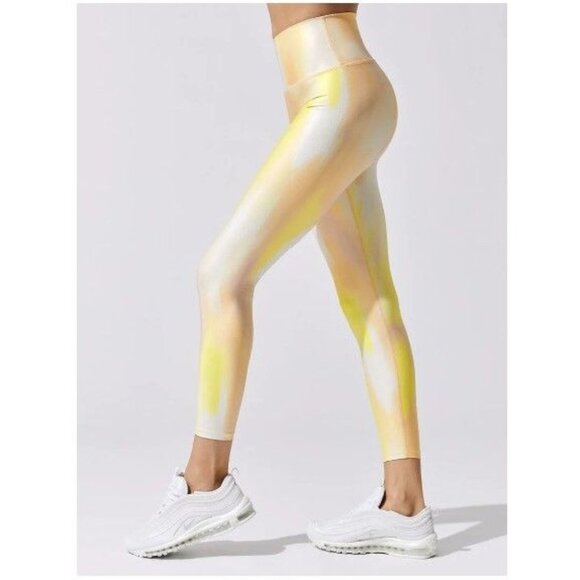 Carbon38 Foiled Digital Ombre High Rise 7/8 Leggings Size Small - Picture 1 of 11